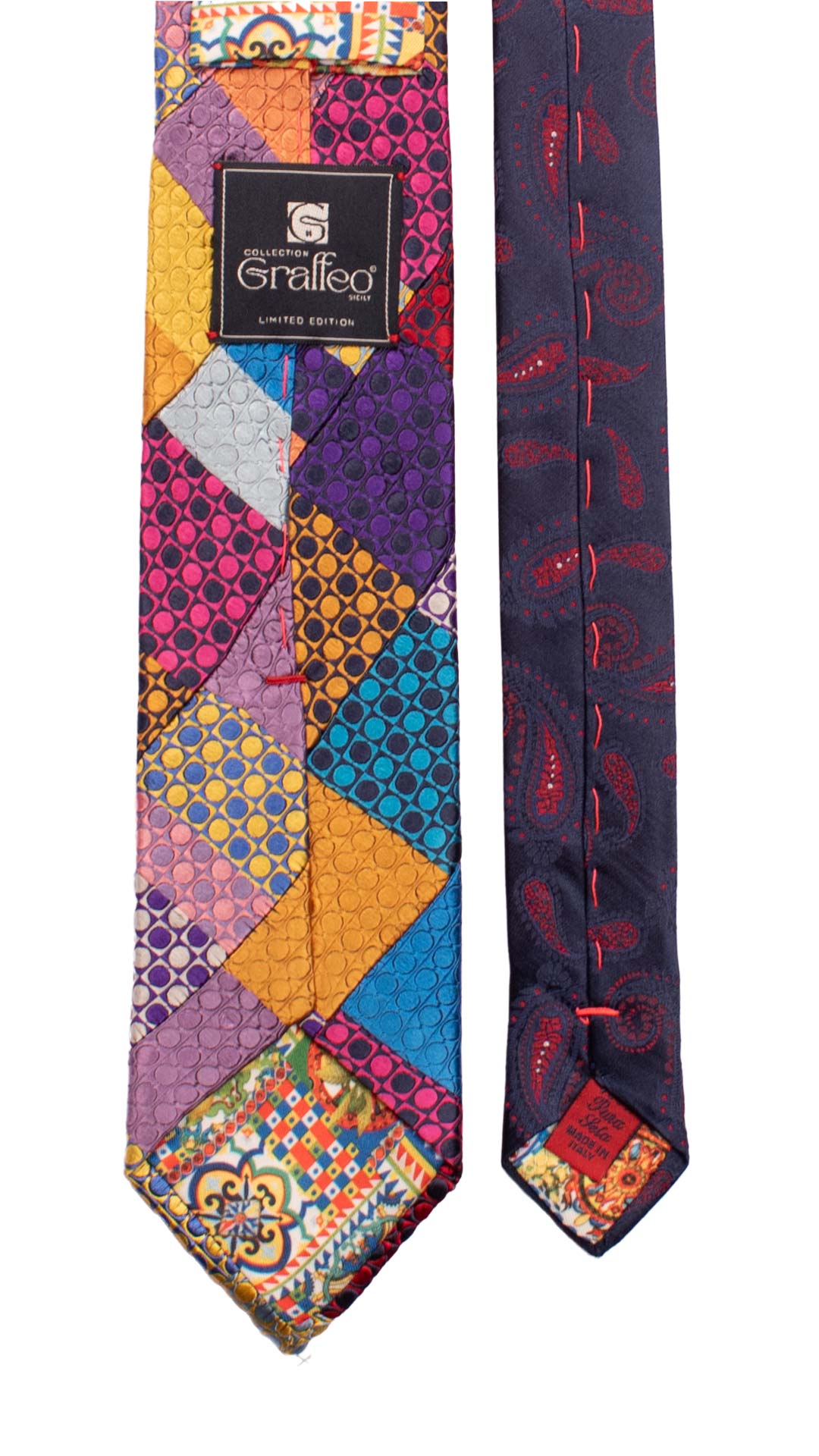 Cravatta-Mosaico-Patchwork-di-Seta-Fantasia-Multicolor- PM895
Pala