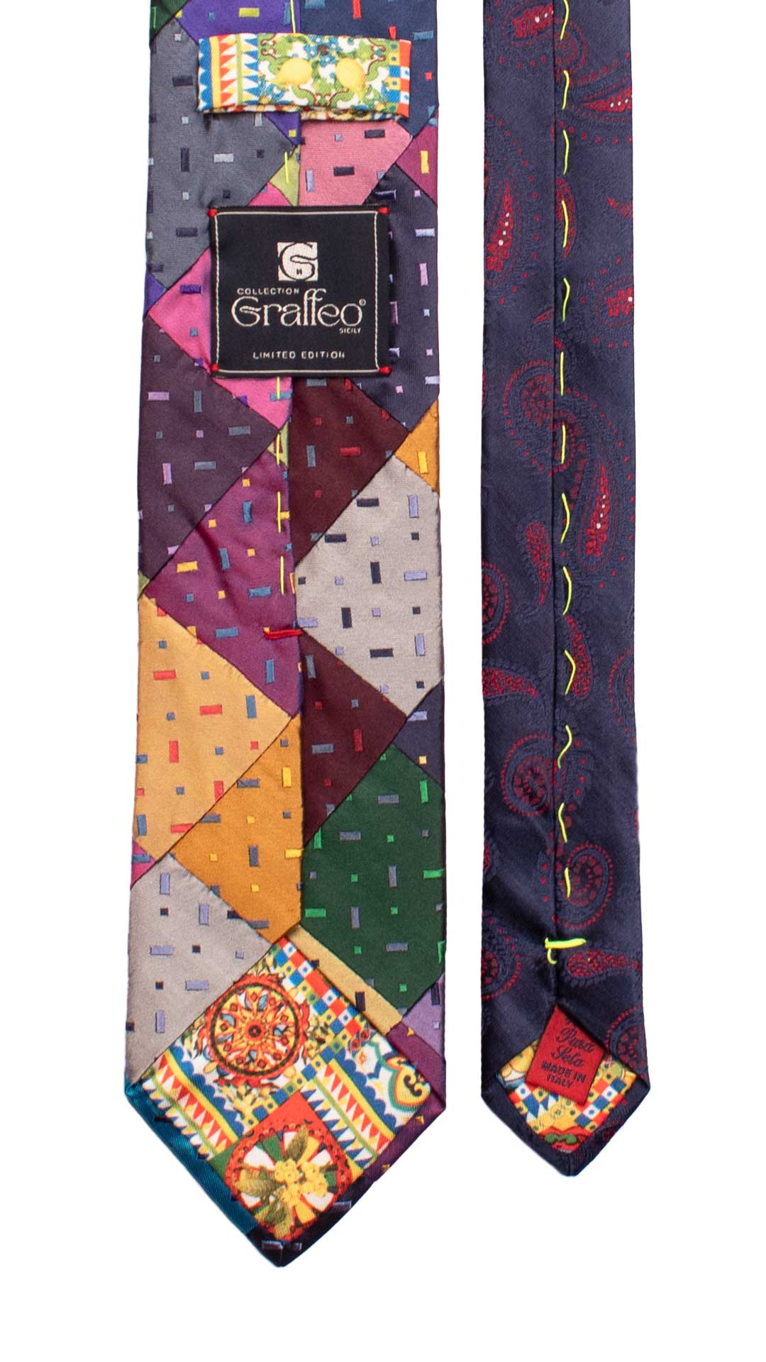 Cravatta-Mosaico-Patchwork-di-Seta-Fantasia-Multicolor- PM957
Pala