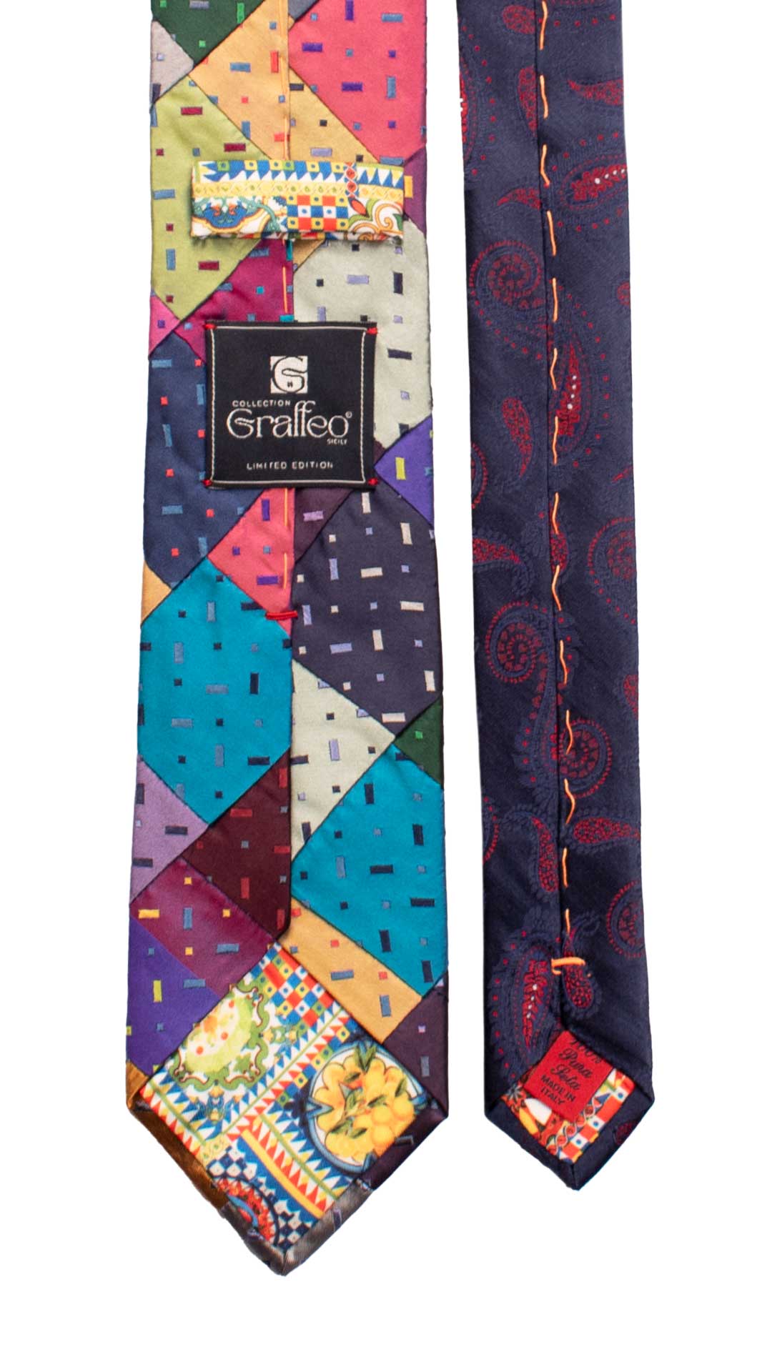 Cravatta-Mosaico-Patchwork-di-Seta-Fantasia-Multicolor- PM993
Pala