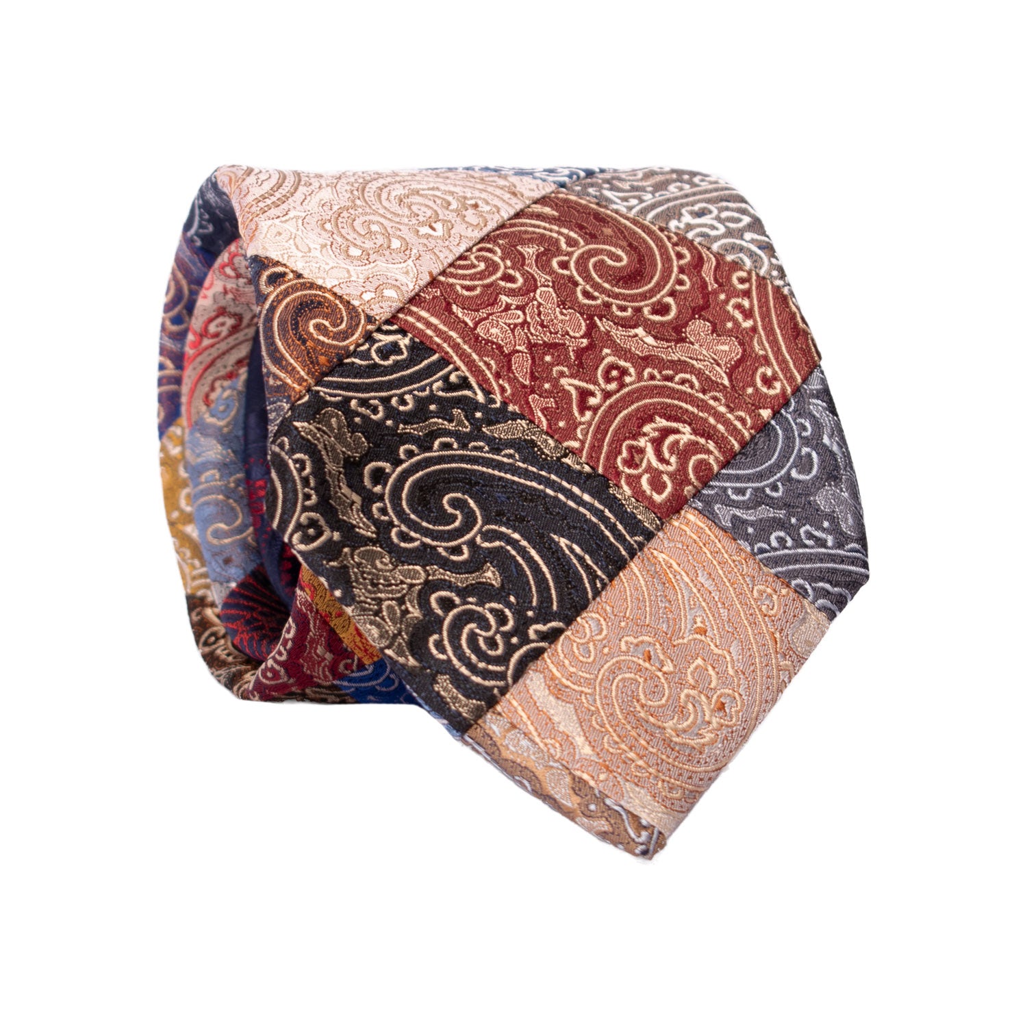 Cravatta-Mosaico-Patchwork-di-Seta-Paisley-Multicolor- PM884
Rotolo