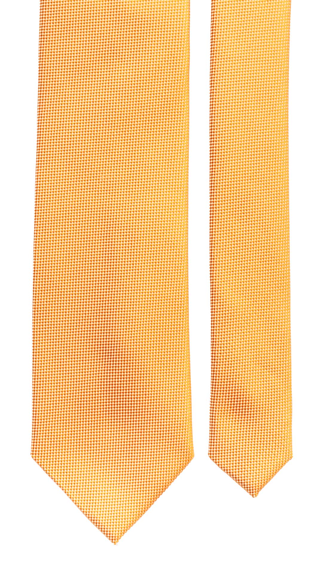 Cravatta di Seta Arancione Tinta Unita 7034 Pala