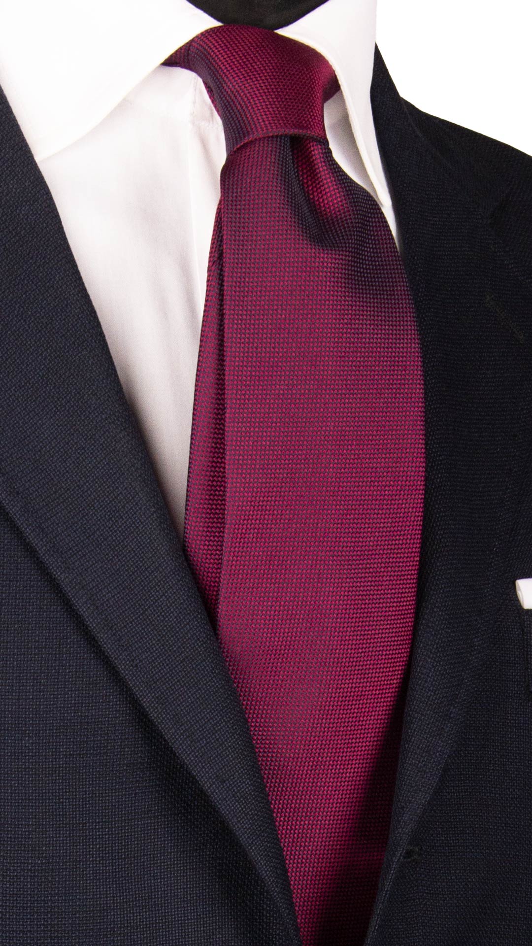 Cravatta di Seta Cololor Vinaccia Tinta Unita 7037 Made in Italy Graffeo Cravatte