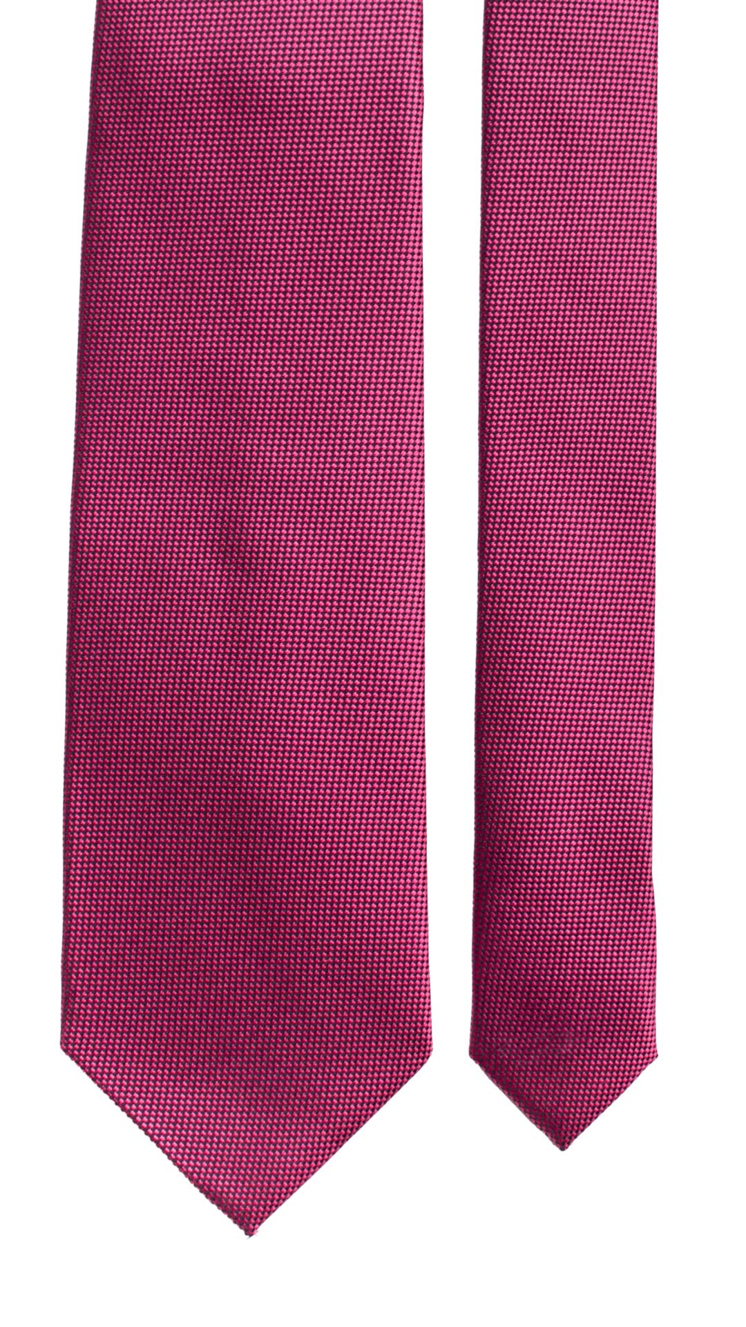 Cravatta di Seta Fucsia Tinta Unita 7038 Pala
