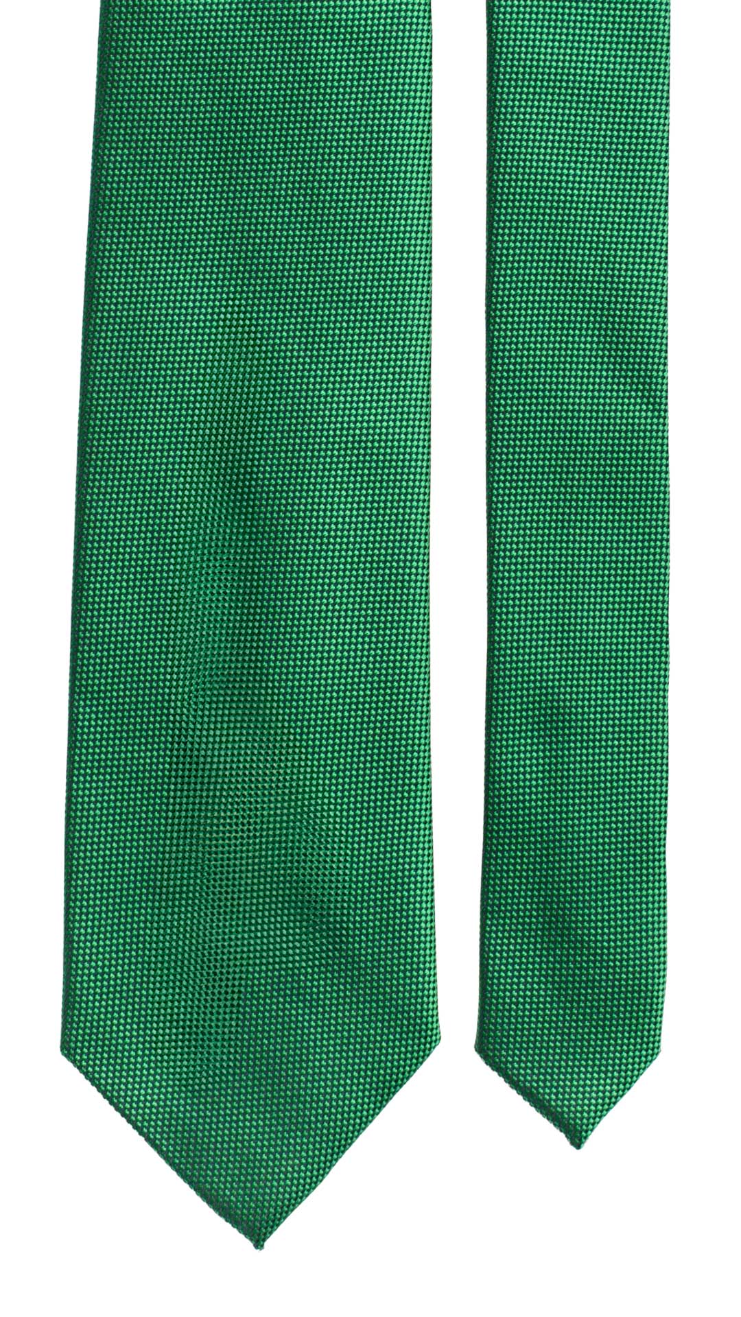 Cravatta di Seta Verde Tinta Unita 7032 Pala