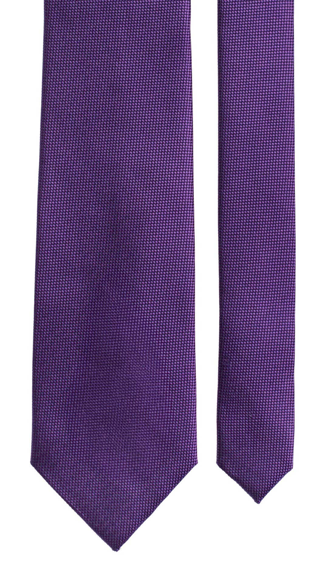Cravatta di Seta Viola Tinta Unita 7028 Pala