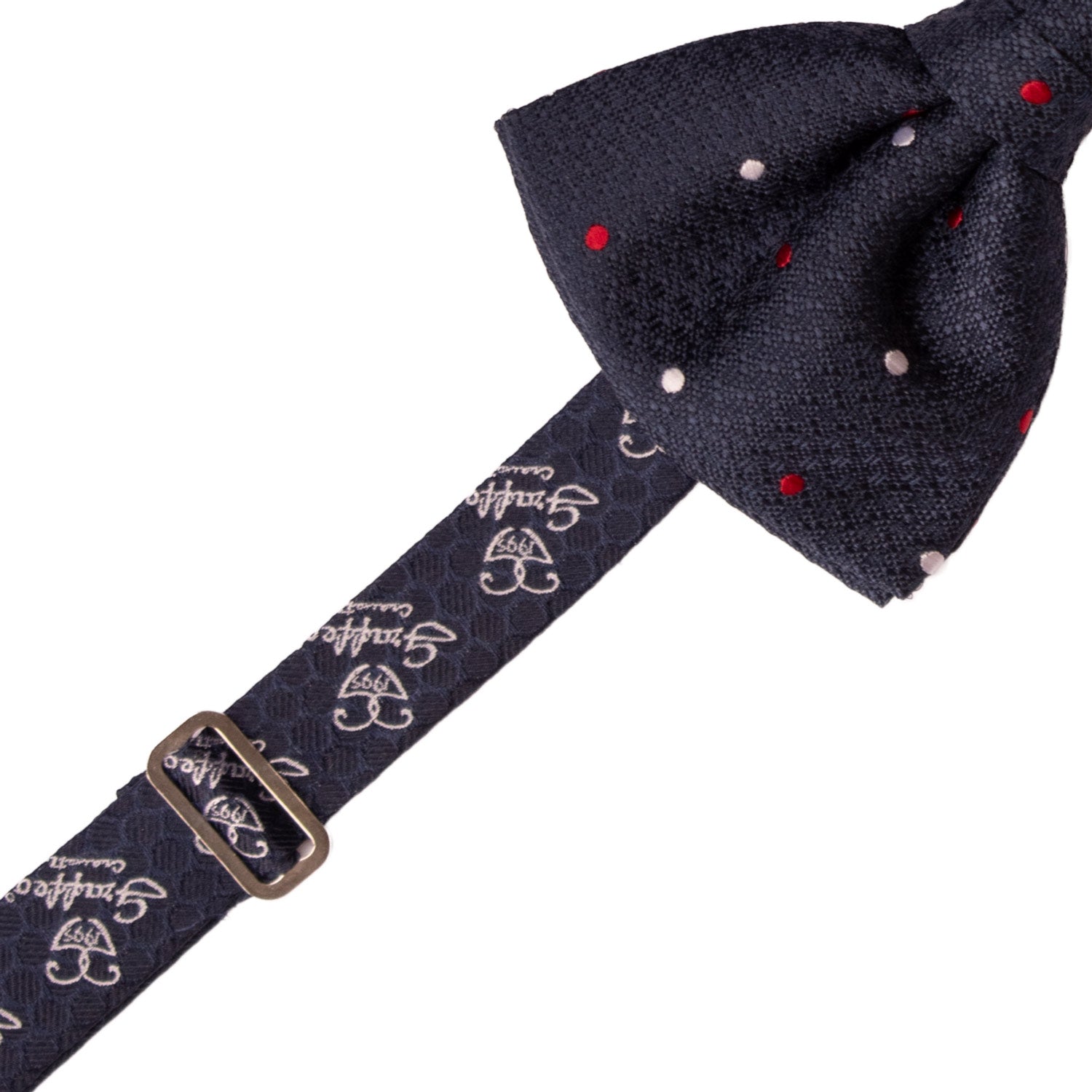 Papillon-Annodato-di-Seta-Blu-a-Pois-Rosso-Bianco-PAP1192
Pre-Tied