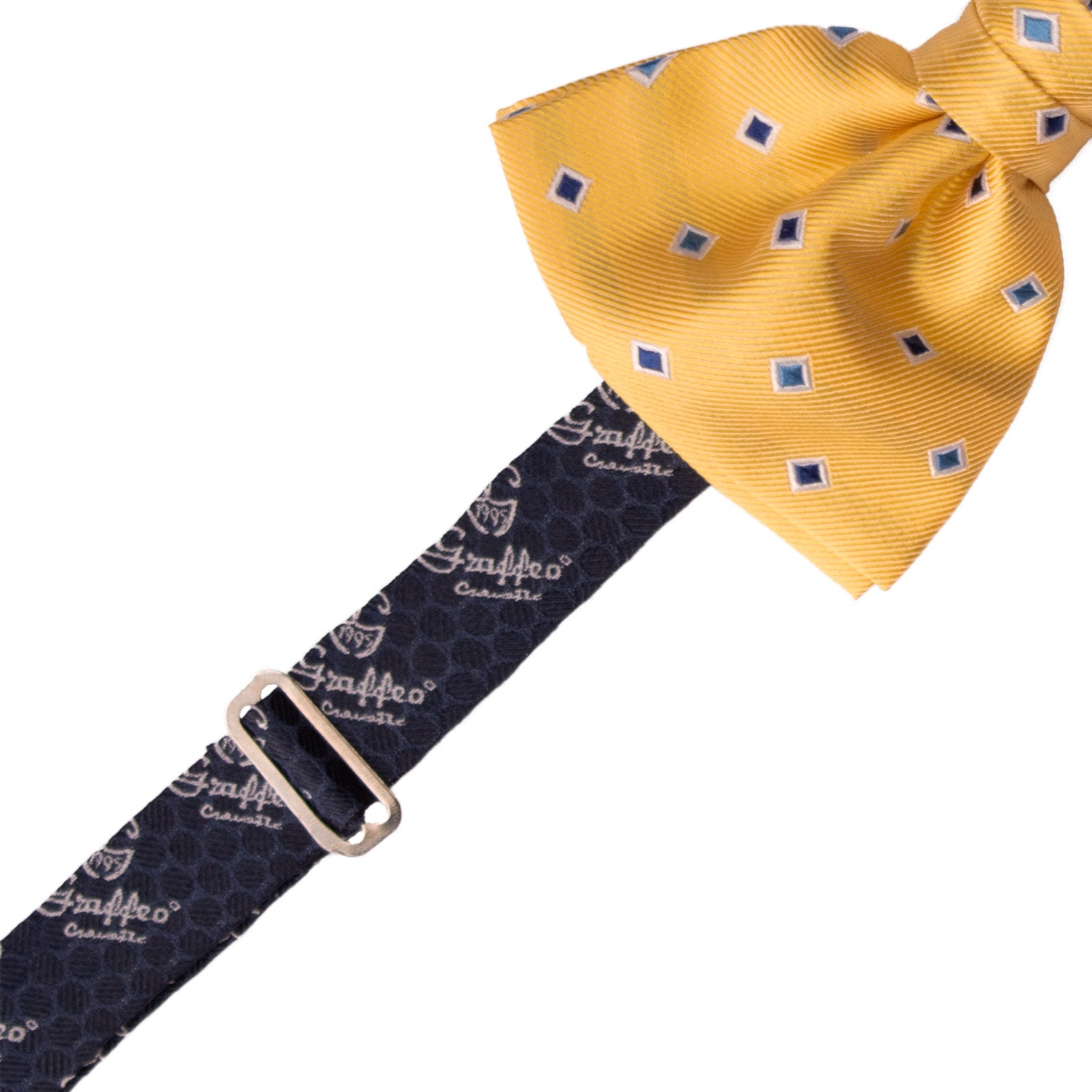 Papillon-Annodato-di-Seta-Giallo-Fantasia-Celeste-Bianco-Blu-PAP1175
Pre-Tied